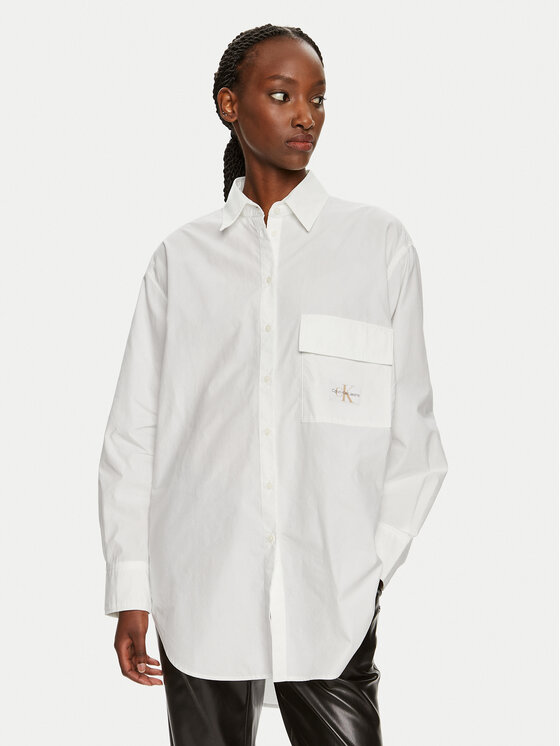 Női Ing Calvin Klein Jeans, Méret: S, Fehér, Utility J20J223867