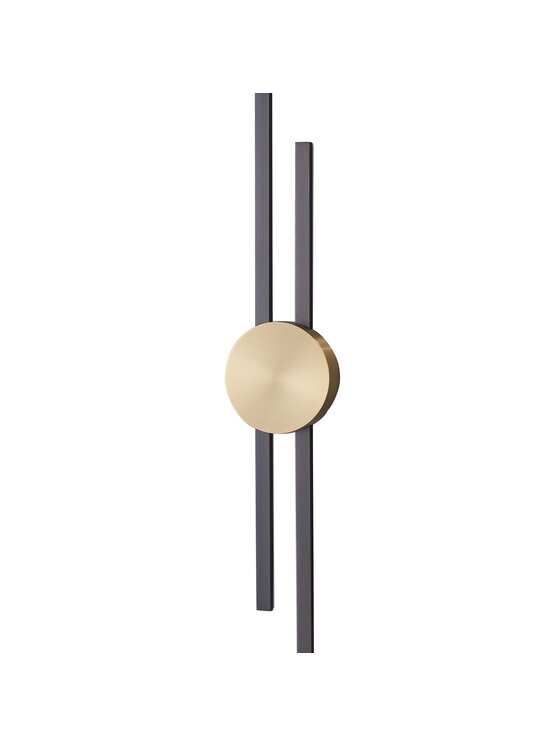 MIAhome MIAhome Lampa ścienna kinkiet ścienny CENTRO czarna 92 cm Czarny