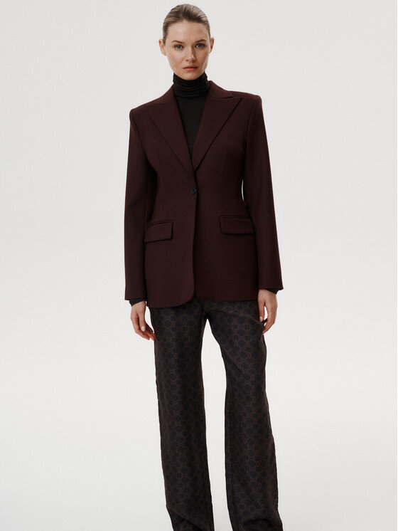 MARI PRETI MARI PRETI Sako Serene Bordó Slim Fit