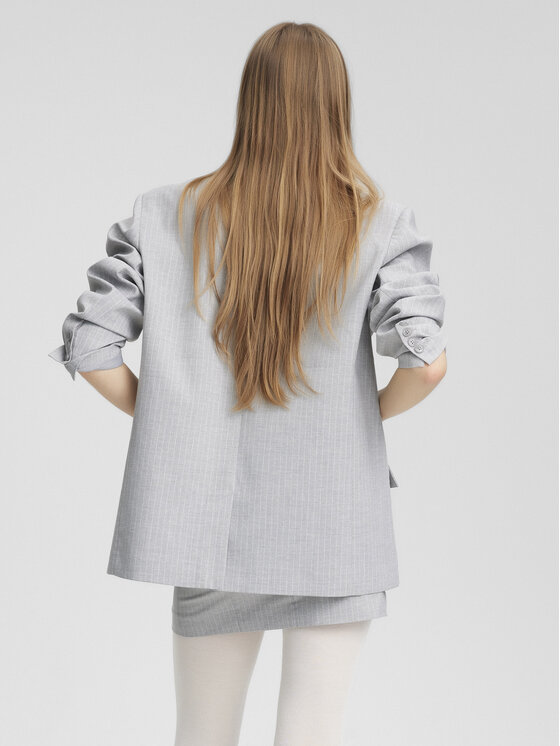 Gestuz Gestuz Marynarka Paula 10908678 Szary Relaxed Fit