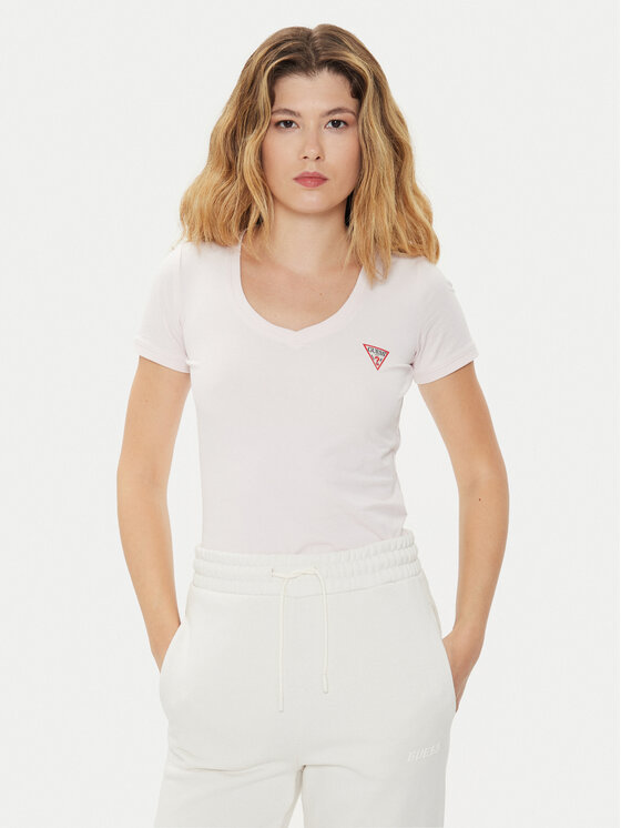Női Póló Guess, Méret: XL, Rózsaszín, W2YI45 J1314