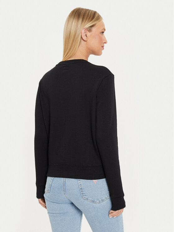 Guess Jeans Guess Jeans Felpa W4YQ10 KC811 Nero Classic Fit