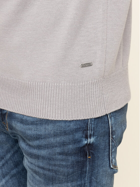 Pepe Jeans Pepe Jeans Sweter Gabriel PM701973 Szary Regular Fit