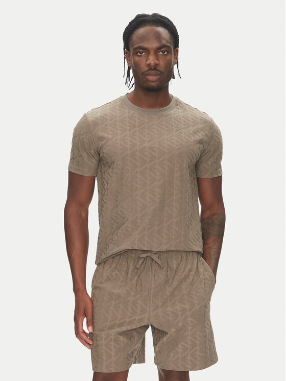 Emporio Armani Tričko EM000692 AF12362 U6189 Hnedá Regular Fit