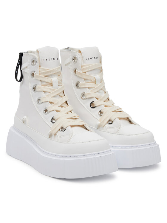 Inuikii Inuikii Кецове Matilda Canvas High 30103-025 Бял