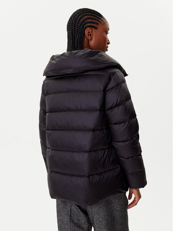 Hetregó Hetregó Пухено яке Clara 8P601 25WD02 Черен Regular Fit