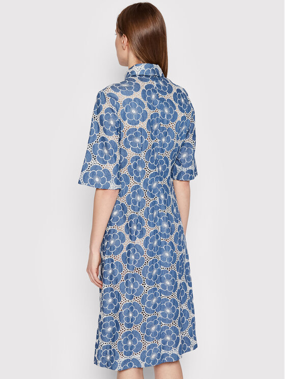 Vestito chemisier Demy F22100079 Blu Regular Fit