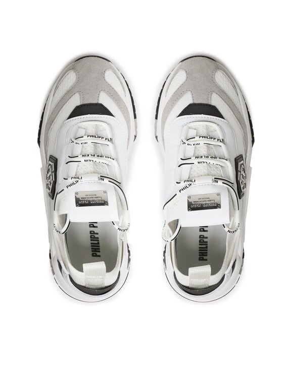 PHILIPP PLEIN PHILIPP PLEIN Sneakersy Trainer Predator Tm AAAS USC0096 PTE003N Biela
