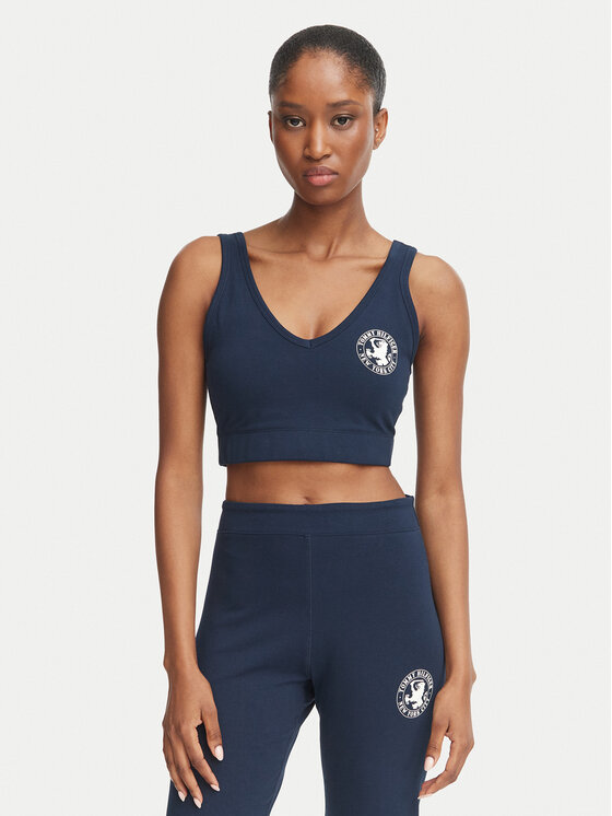 Tommy Hilfiger Tommy Hilfiger Sportinė liemenėlė UW0UW06627 Tamsiai mėlyna