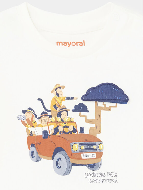 Mayoral Mayoral Majica 1033 Bijela Regular Fit