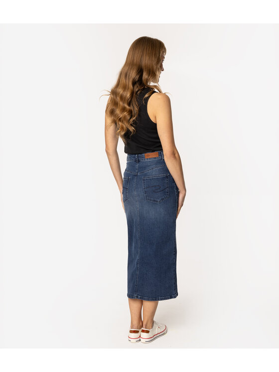 Lee Cooper Lee Cooper Spódnica jeansowa JULIETA Granatowy Regular Fit
