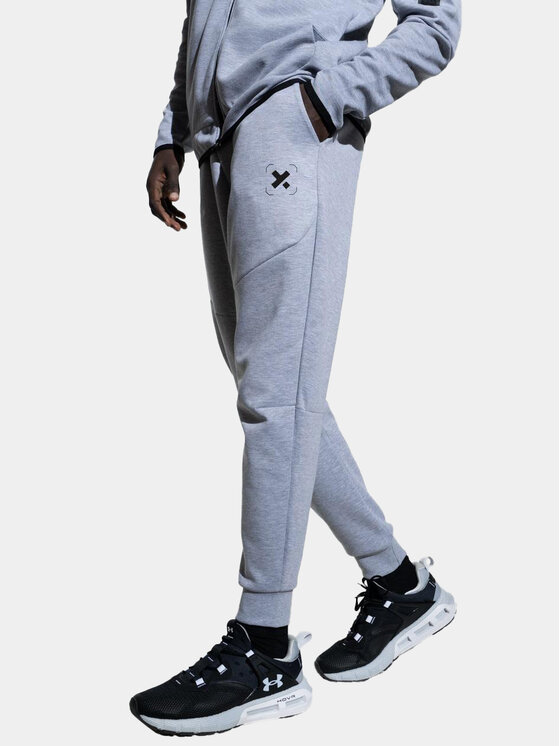 Point X Point X Spodnie dresowe Sportowe Spodnie Dresowe Męskie Szare Point X Tech X M Szary Regular Fit