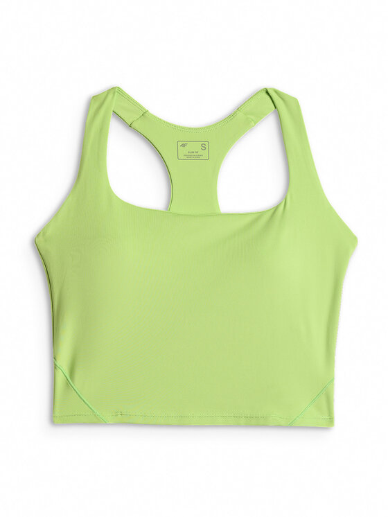 4F 4F Tank top ATHLETIC ALLURE Zielony jasny Slim Fit