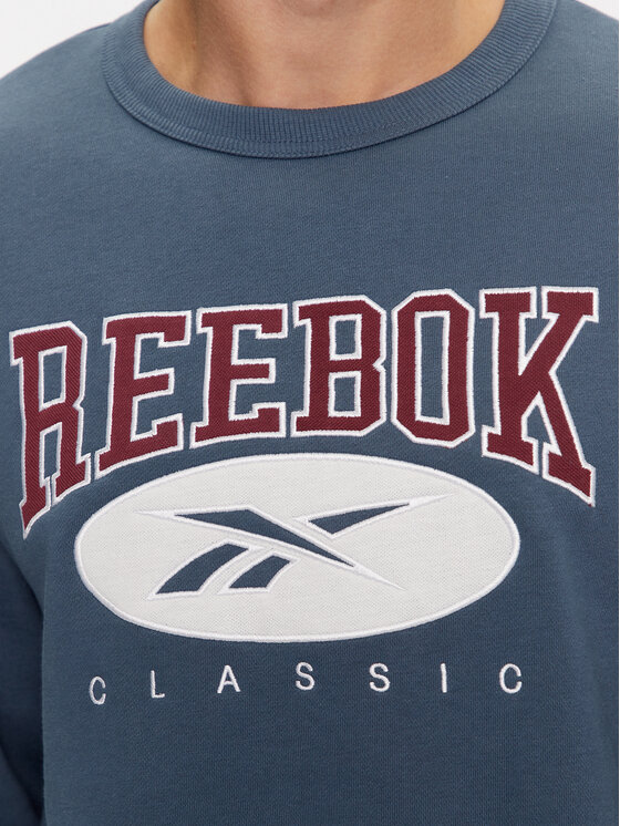 Reebok Reebok Majica dugih rukava Archive Essentials IM1531 Plava Regular Fit