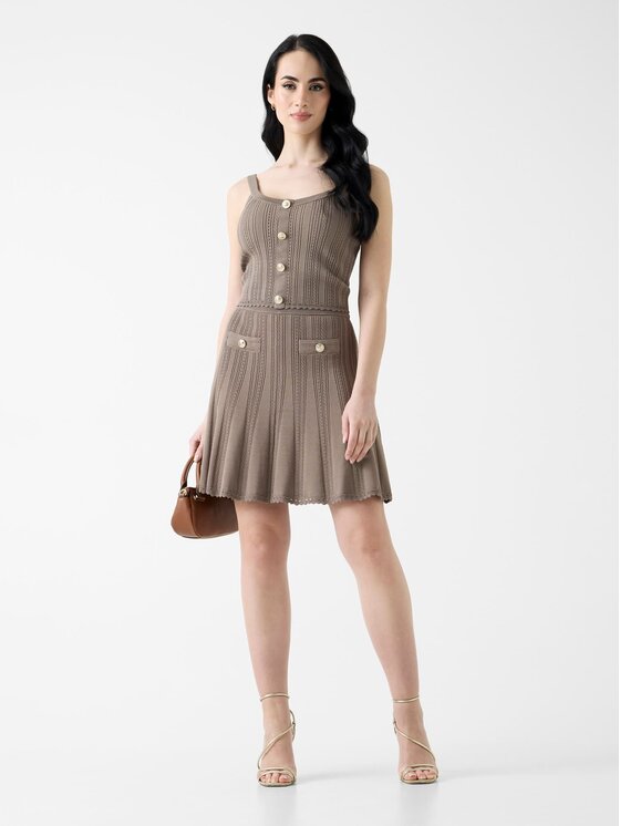 Guess Guess Mini sukně 183312 Béžová Classic Fit
