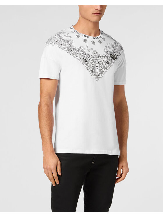 PHILIPP PLEIN PHILIPP PLEIN T-Shirt 22833 Biały Regular Fit