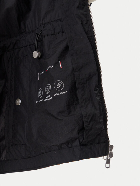 Tommy Hilfiger Tommy Hilfiger Wiatrówka WW0WW45413 Czarny Regular Fit
