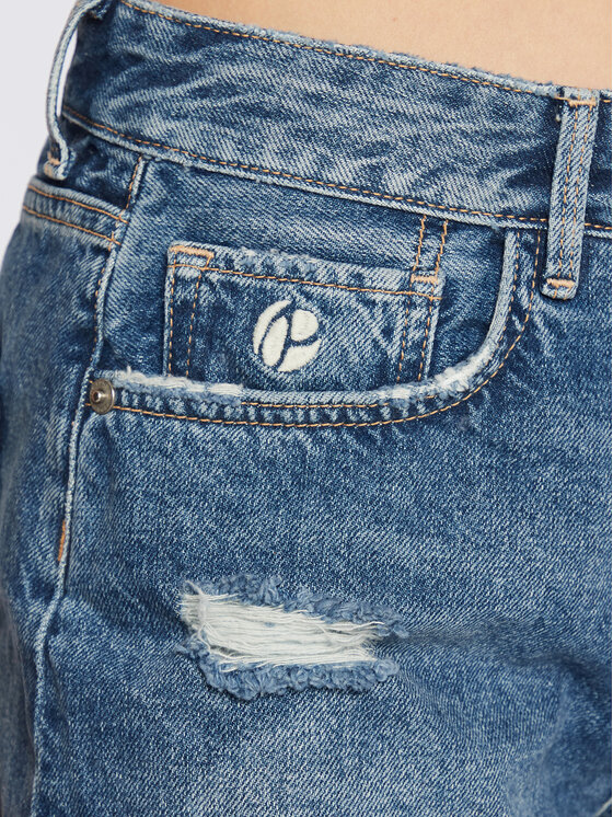 Pepe Jeans Pepe Jeans Džínsové šortky Marly PL801009 Modrá Regular Fit