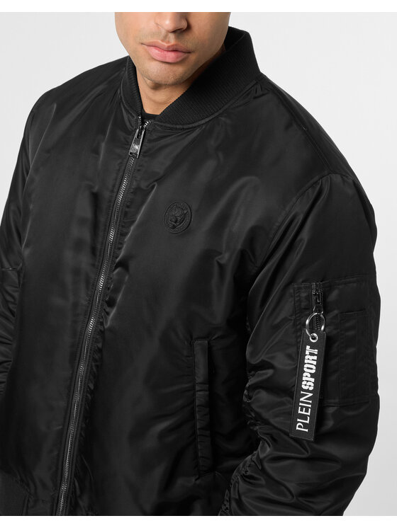 Plein Sport Plein Sport Kurtka bomber 24019 Czarny Regular Fit