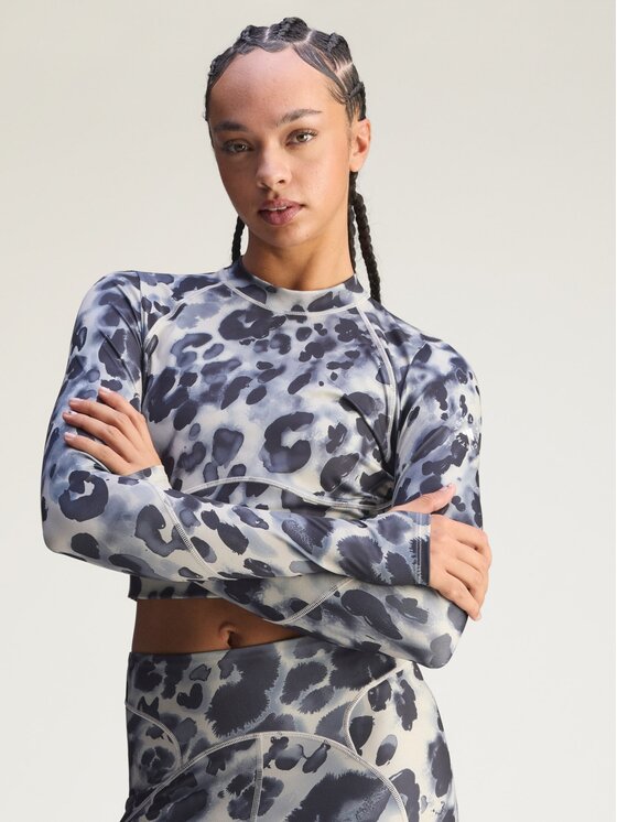 adidas by Stella McCartney adidas by Stella McCartney Koszulka techniczna 161717 Beżowy Slim Fit