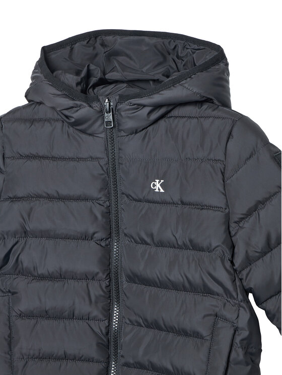 Calvin Klein Jeans Calvin Klein Jeans Μπουφάν χειμωνιάτικο Inst Logo IB0IB02174 M Μαύρο Regular Fit