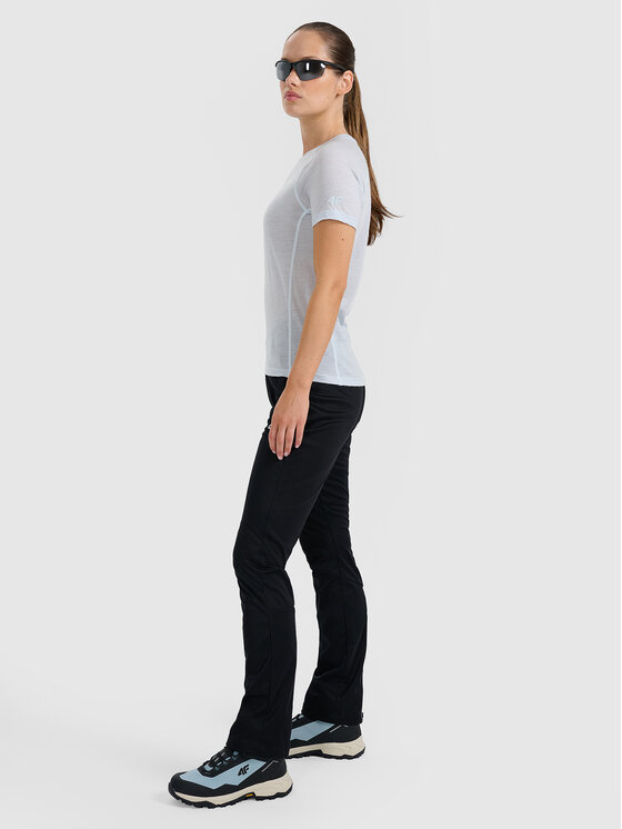 4F 4F Spodnie outdoor HALNY Czarny Slim Fit
