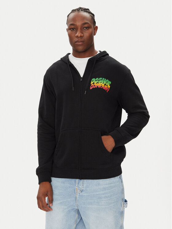 DC DC Sweatshirt Hot Box Zh ADYSF03146 Schwarz Standard Fit