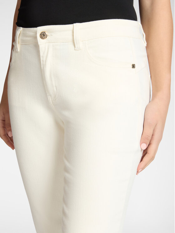 Elena Mirò Elena Mirò Spodnie materiałowe P701P000434N011 Biały Regular Fit