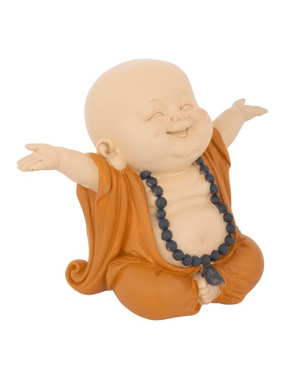 MIAhome MIAhome Zestaw trzech figurek Mały Buddha Kolorowy