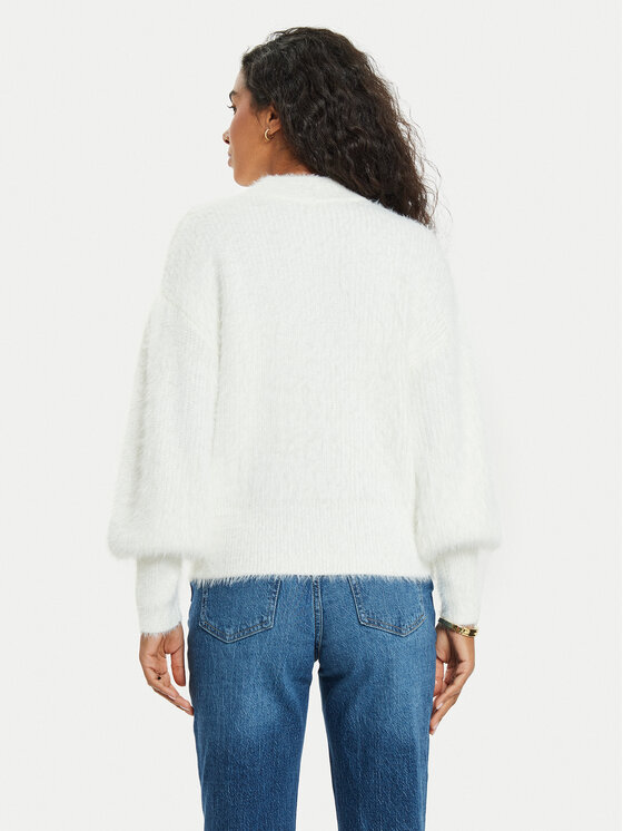 Guess Guess Sweter Keyla W4BR25 Z3BH0 Écru Regular Fit