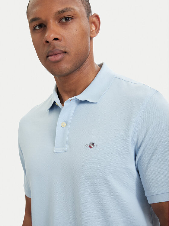 Gant Gant Polo marškinėliai Shield  2210 Mėlyna Regular Fit