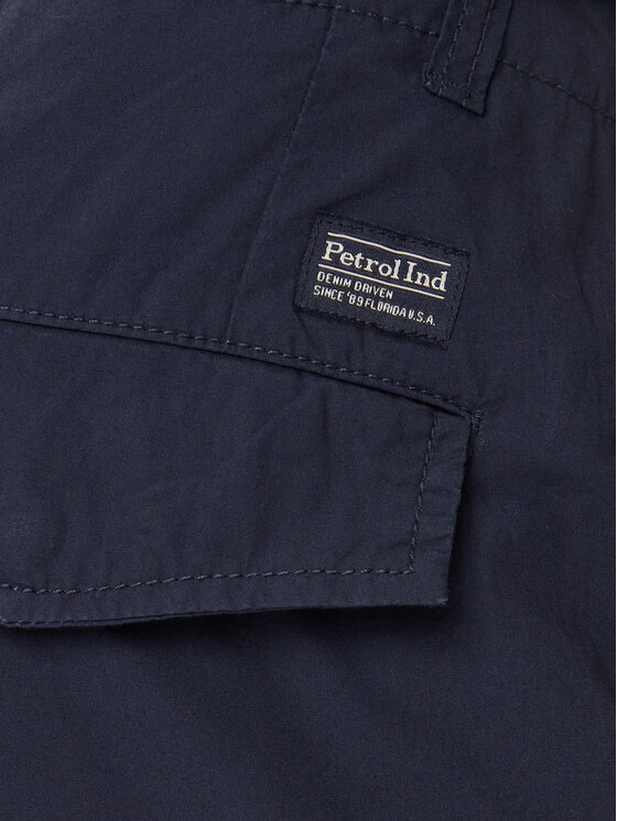 Petrol Industries Petrol Industries Pantaloncini di tessuto M-1050-SHO600 Blu scuro Cargo Fit