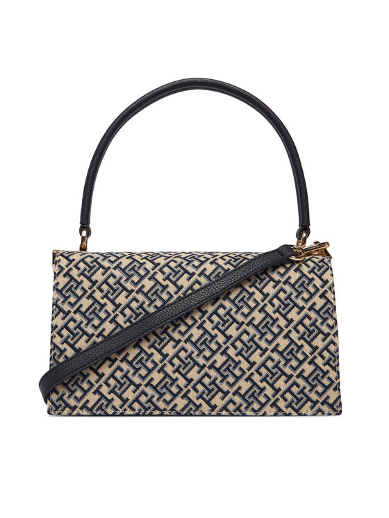 Tommy Hilfiger Tommy Hilfiger Handtasche Th Her Med Crossover Jacqu AW0AW18638 Dunkelblau