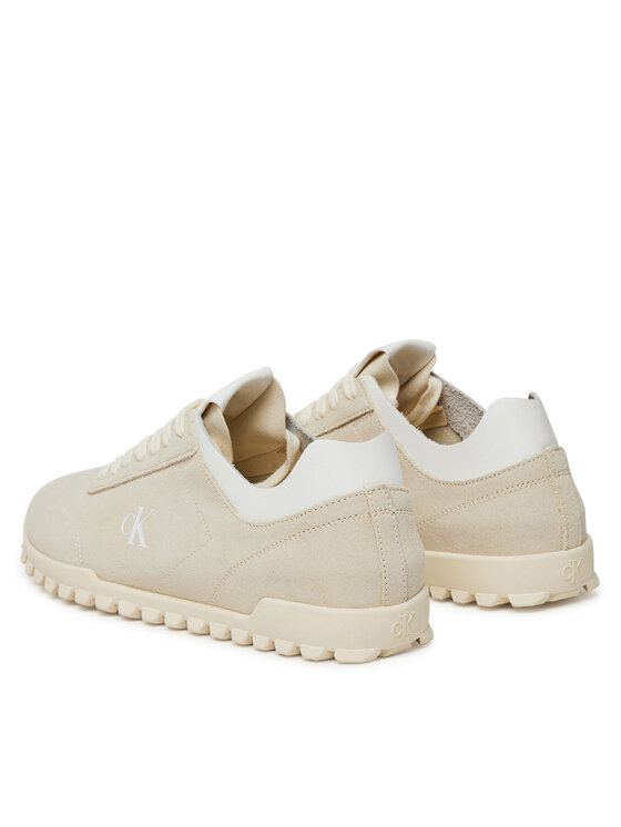Calvin Klein Jeans Calvin Klein Jeans Sneakersy Low Profile Runner Mg Sue YW0YW01898 Beżowy