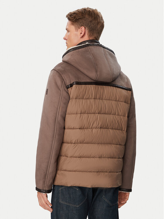 Milestone Milestone Winterjacke MSAbano 630728 11525-1 Dunkelbeige Regular Fit
