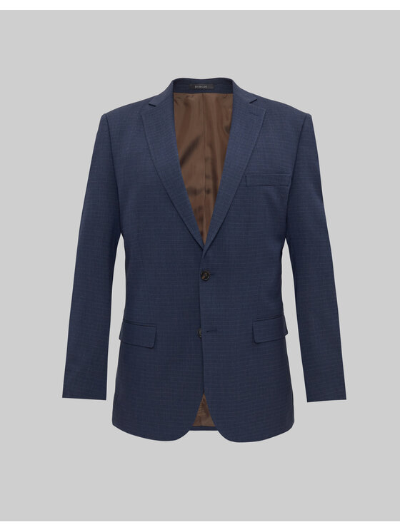 Borgio Borgio Marynarka riesi Granatowy Classic Fit