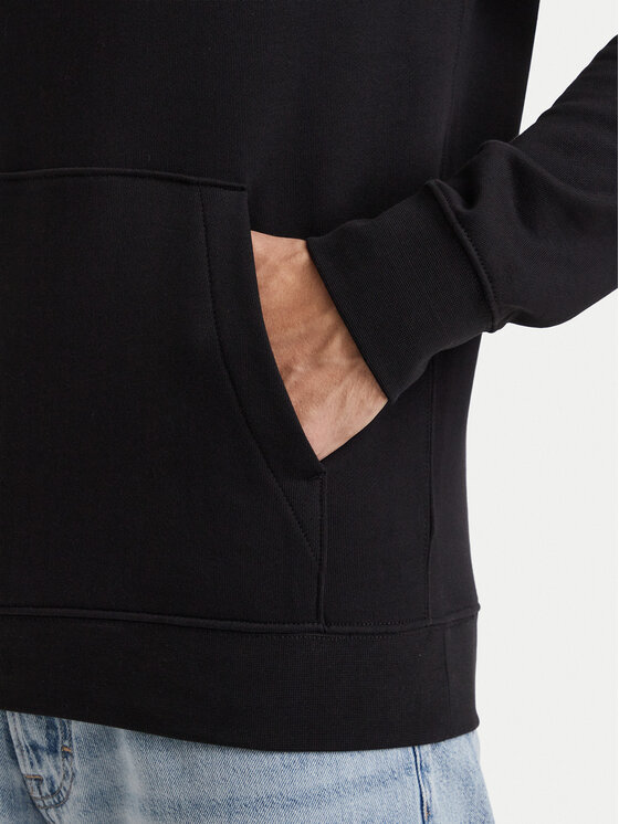 Calvin Klein Jeans Calvin Klein Jeans Džemperis ar kapuci LV04RG269G Melns Classic Fit