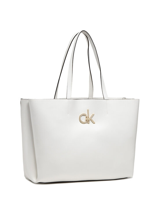 Borsetta Shopper W/Laptop Pouch K60K607880 Bianco