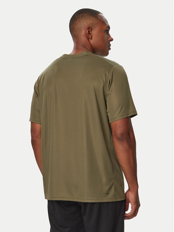 adidas adidas Тениска от техническо трико Workout Essentials KD5461 Каки Regular Fit