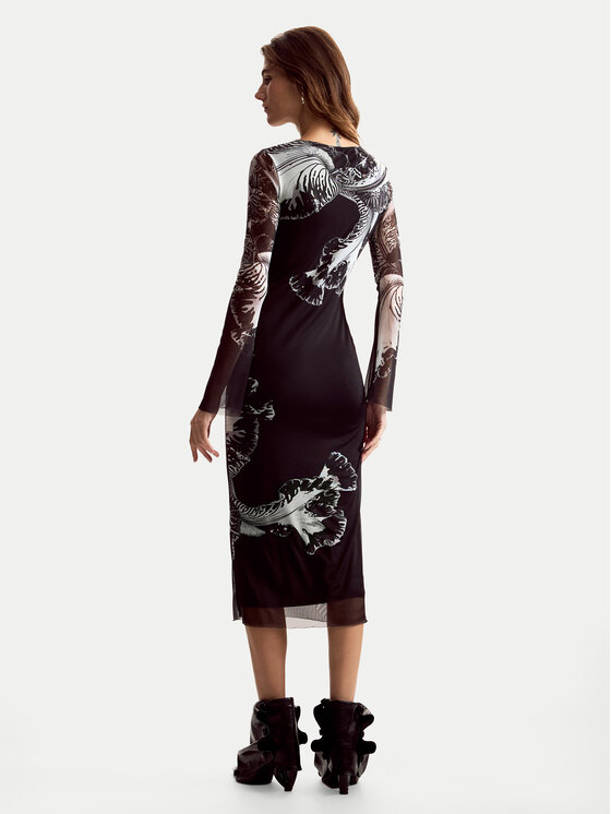 Desigual Desigual Ikdienas kleita Reims Lacroix 26SWVK53 Melns Regular Fit