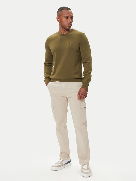 Aeronautica Militare Aeronautica Militare Džemper 252MA1611UL00506 Zelena Regular Fit