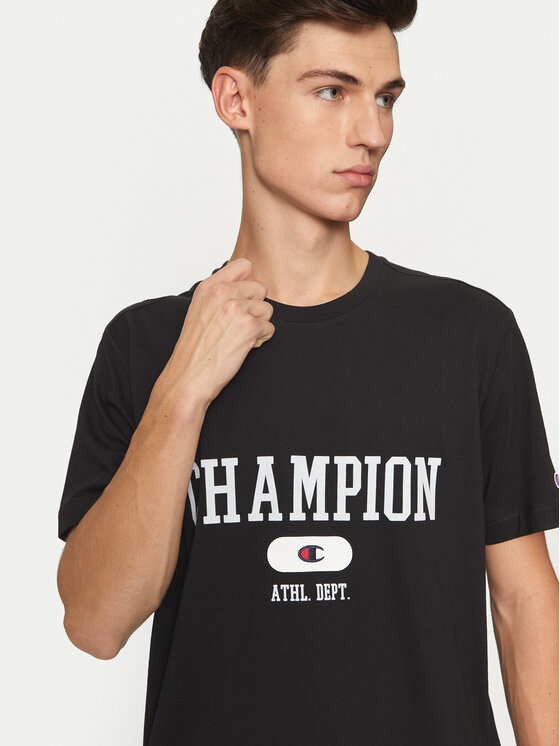Champion Champion T-shirt 220432 Crna Regular Fit