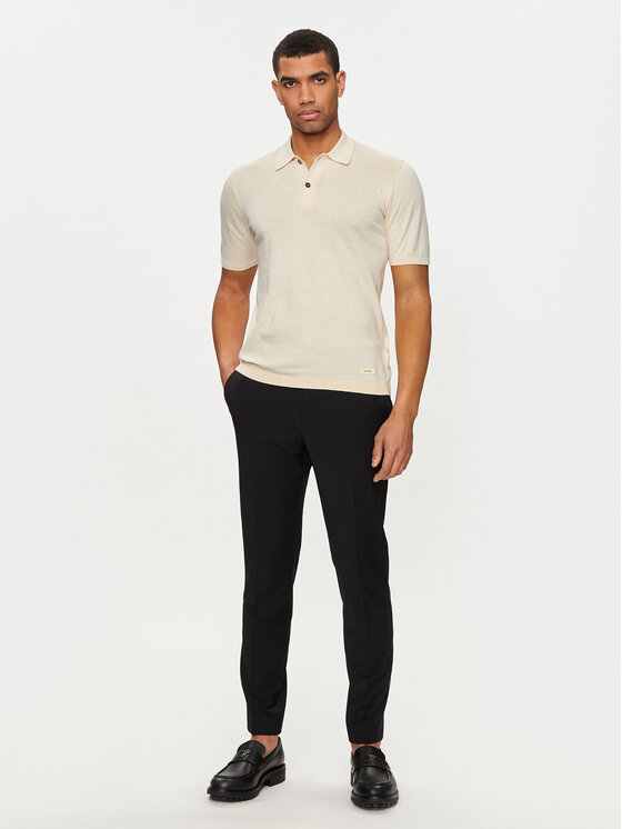 Calvin Klein Calvin Klein Polo K10K113053 Bež Regular Fit