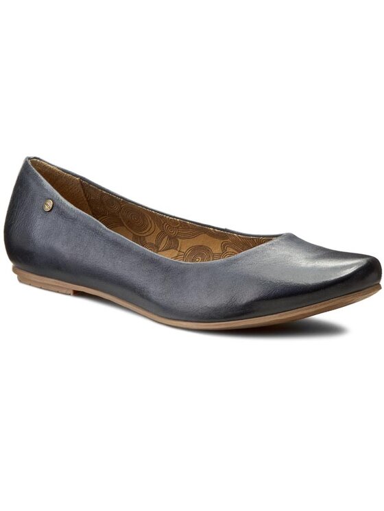 Ballerine in pelle - Blu-grigio chiaro - DONNA | H&M IT