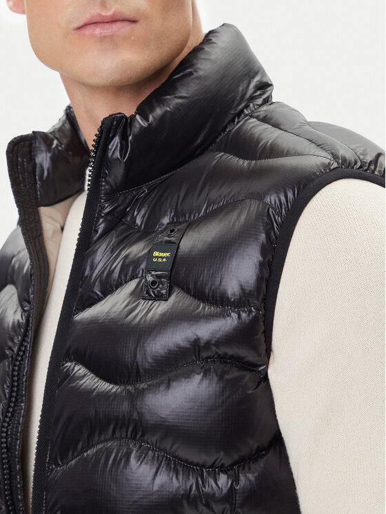 Blauer Blauer Brezrokavnik 25WBLUX02081 Črna Regular Fit