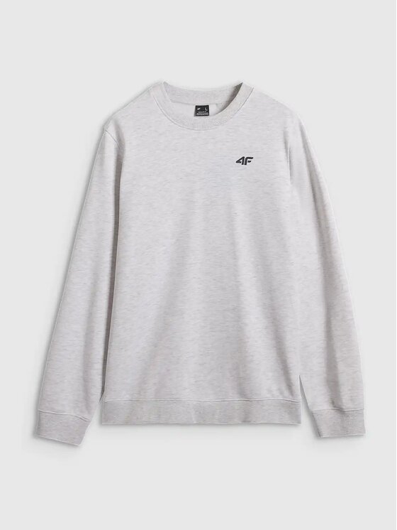 4F 4F Bluza 4FWMM00TSWSM1767-27M Szary Regular Fit