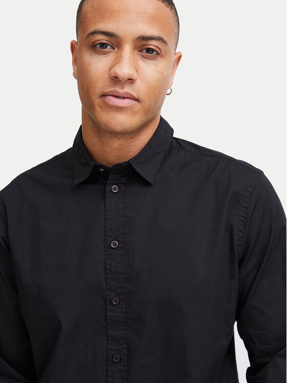 Blend Blend Hemd 20716264 Schwarz Slim Fit