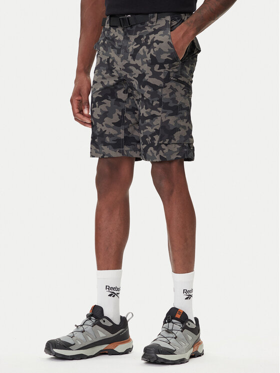 Columbia Columbia Sportske kratke hlače Silver Ridge II Printed Cargo 1587033 Crna Regular Fit