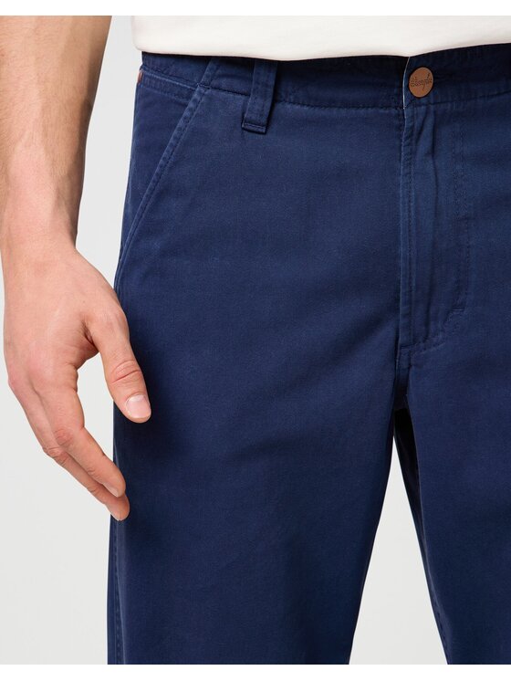 Wrangler Wrangler Spodnie materiałowe CHINO RELAXED Niebieski Regular Fit