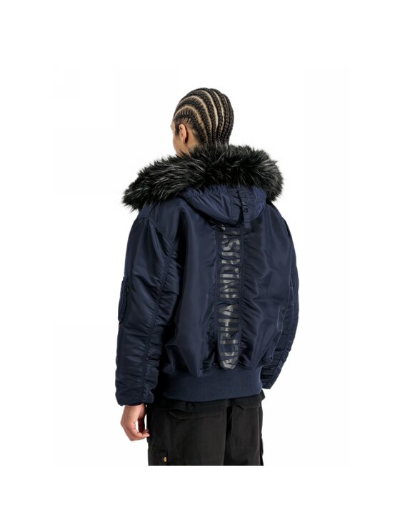 Alpha Industries Alpha Industries Kurtka zimowa AI.113145 Granatowy Regular Fit